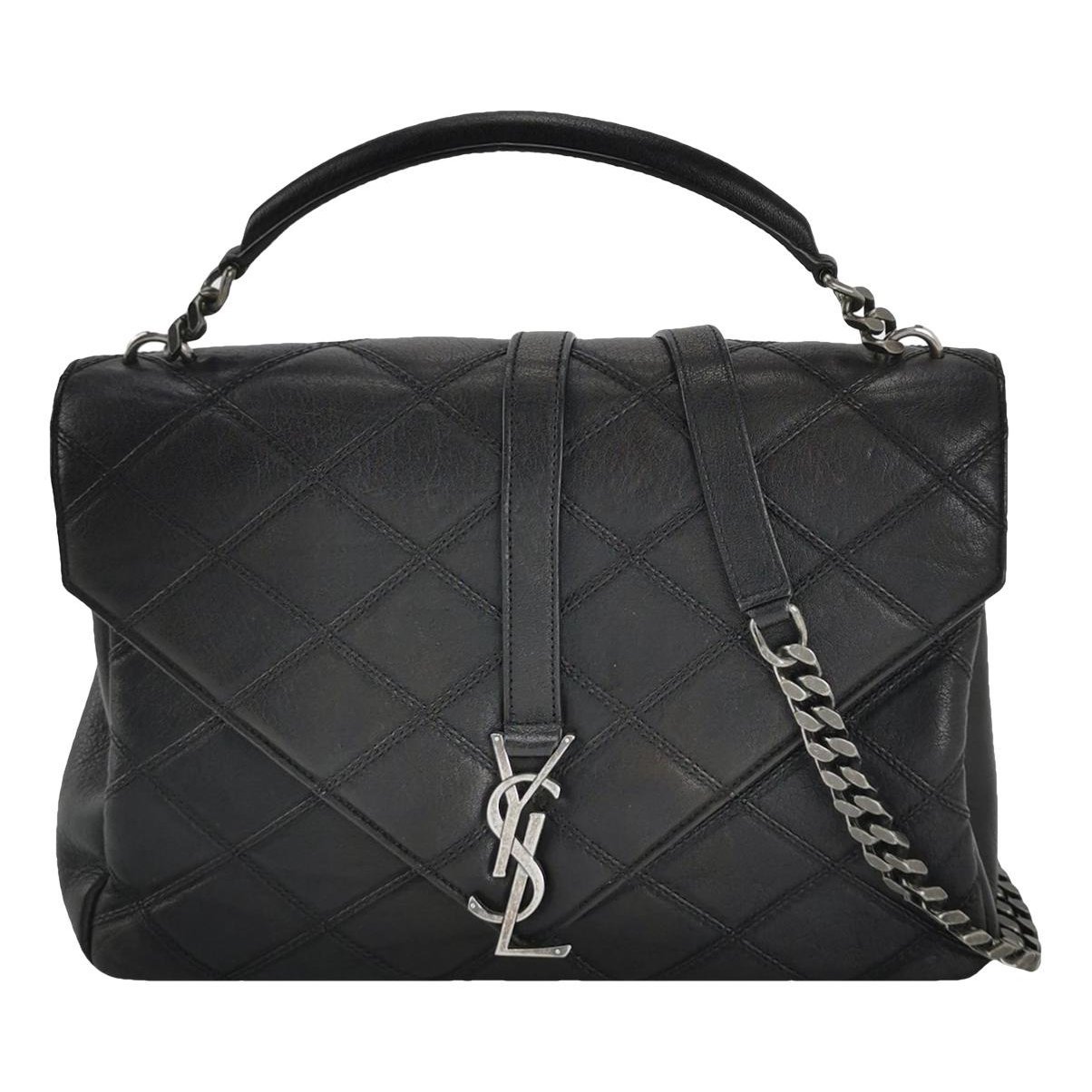 Collége monogramme leather handbag