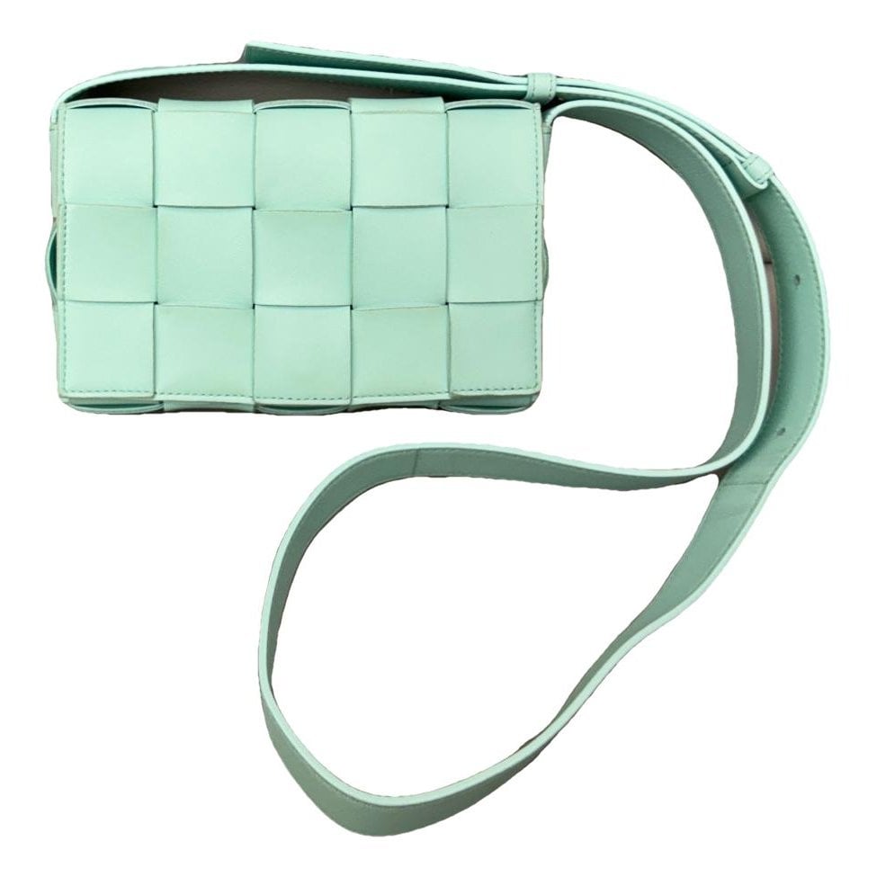 Cassette leather handbag