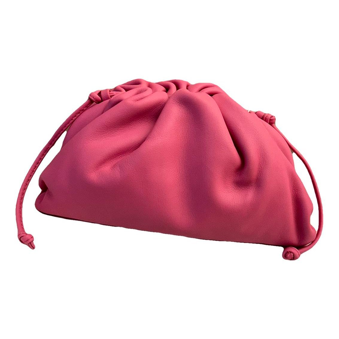 Pouch leather clutch bag