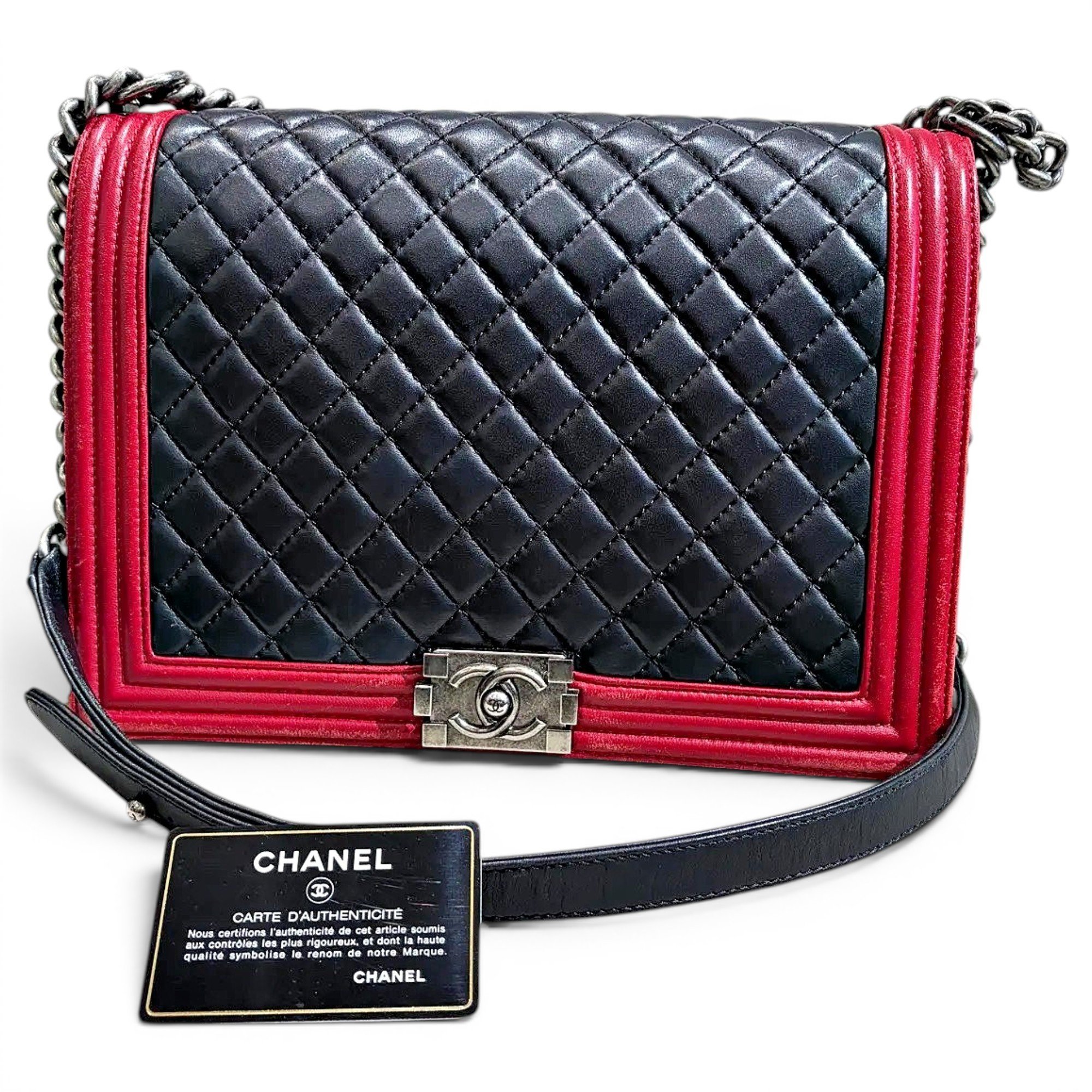 Boy leather crossbody bag