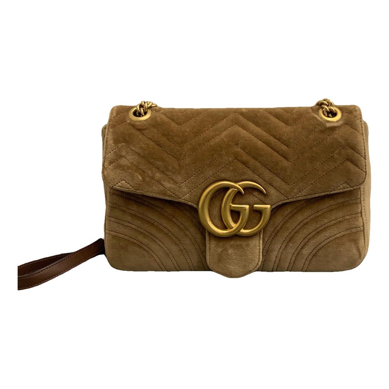 GG Marmont Flap velvet crossbody bag