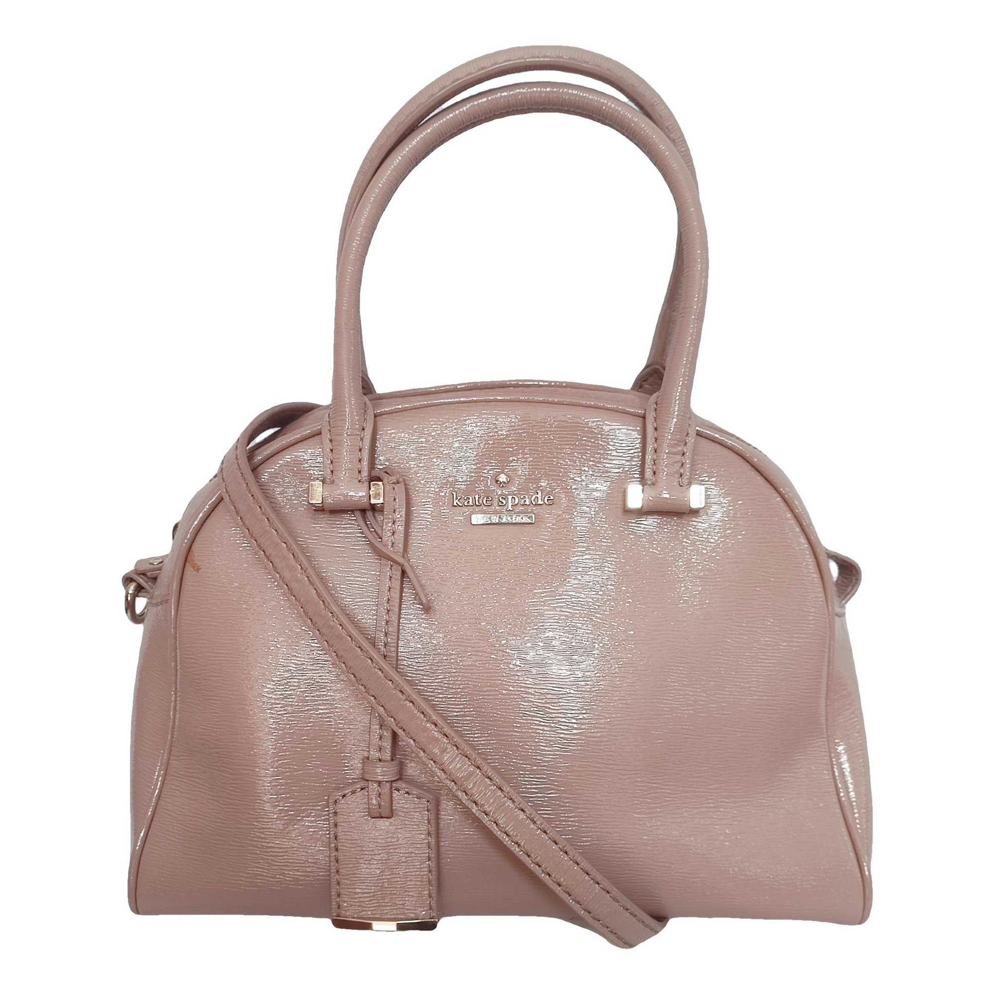 Patent leather handbag