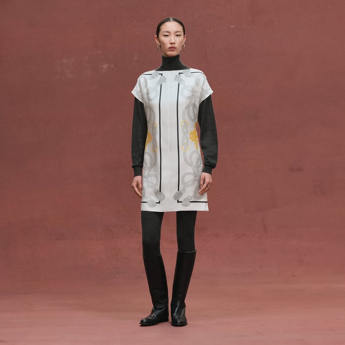 Blanc Nacre "Palefroi Remix" Classic Tunic