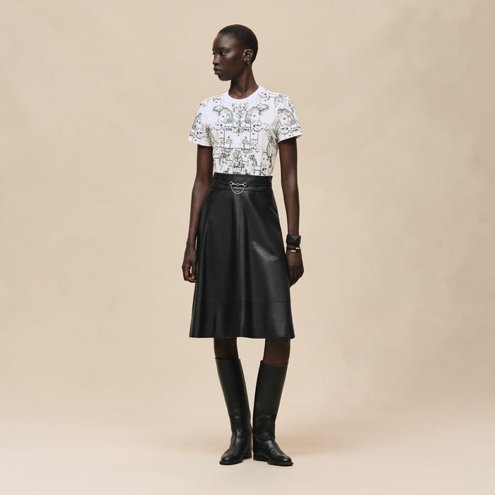 Blanc "Ferronnerie Remix" Straight T-shirt