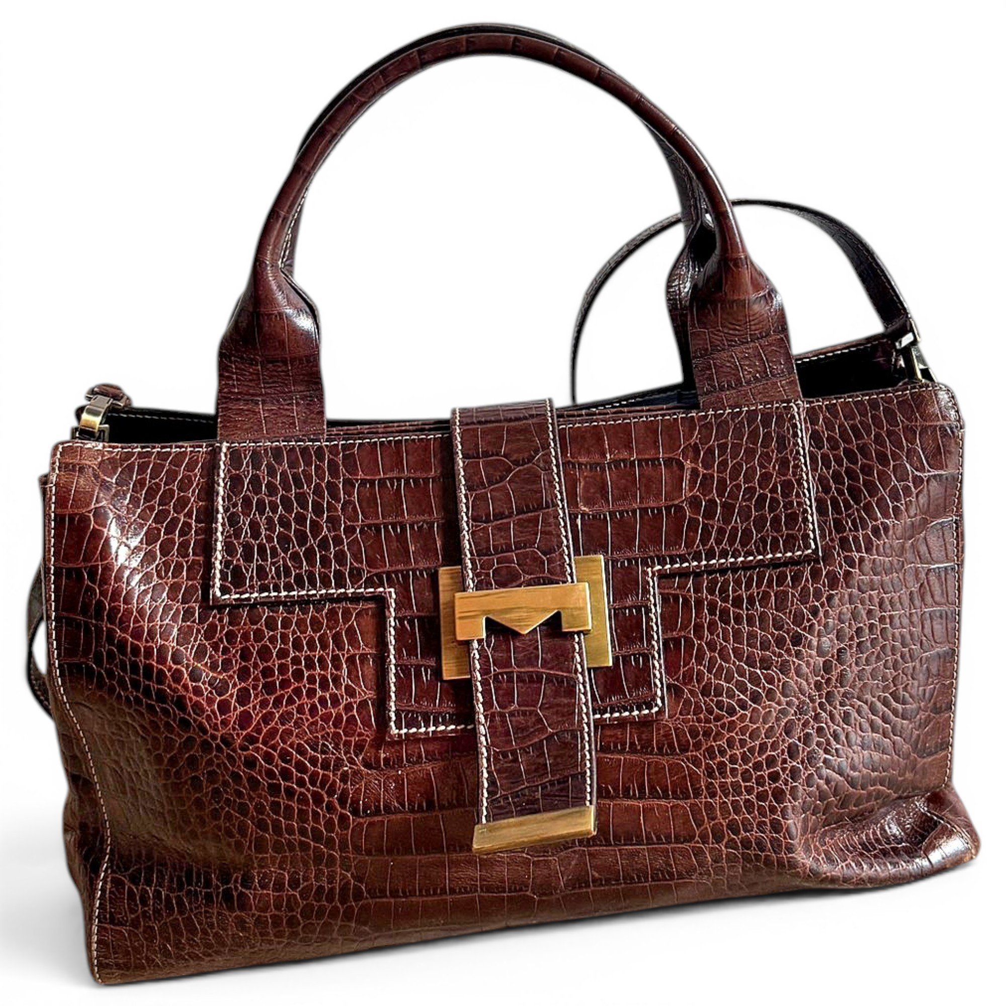Leather handbag