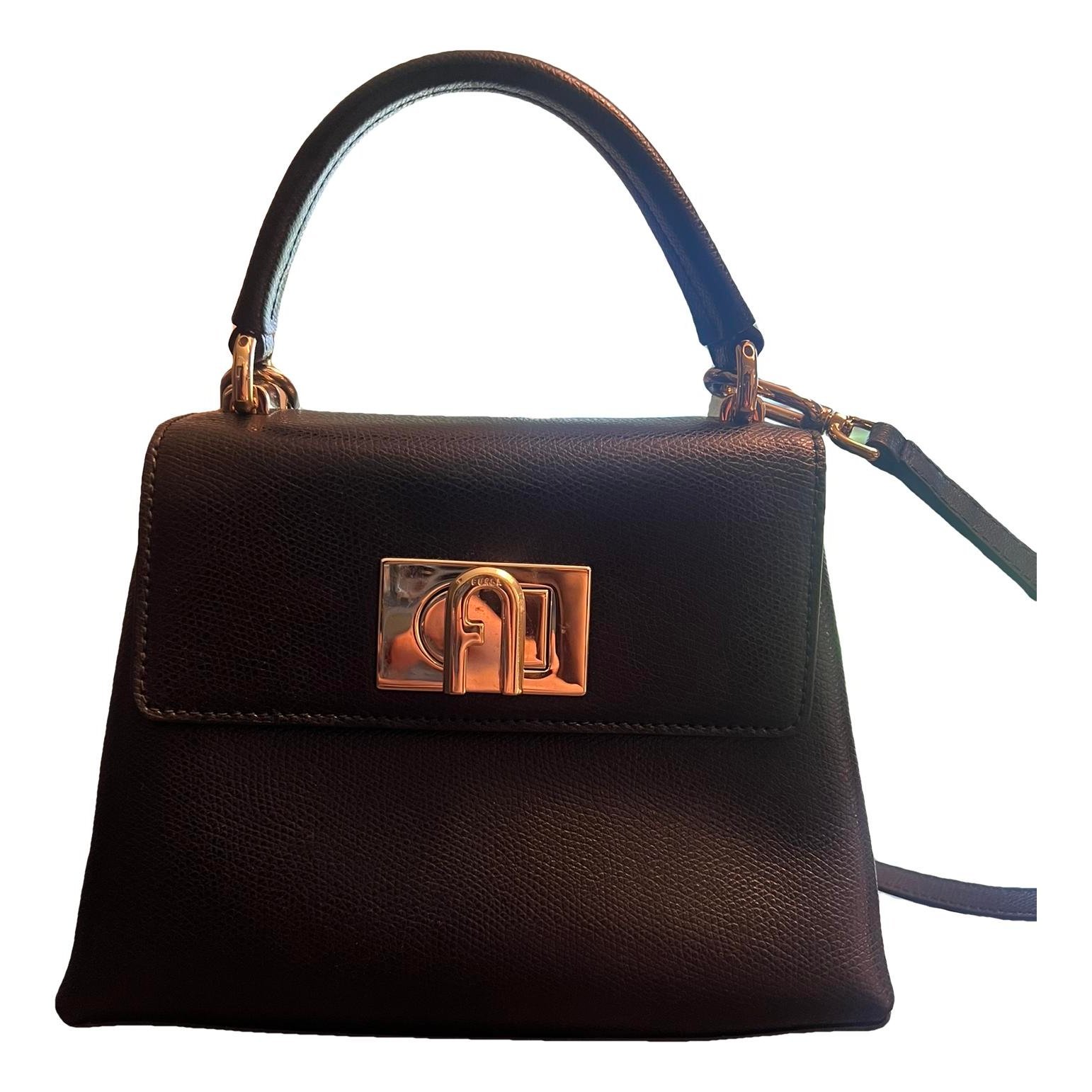 Leather clutch bag