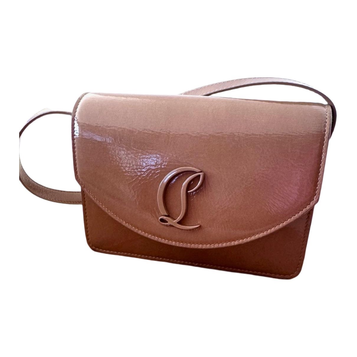 Loubi54 patent leather crossbody bag