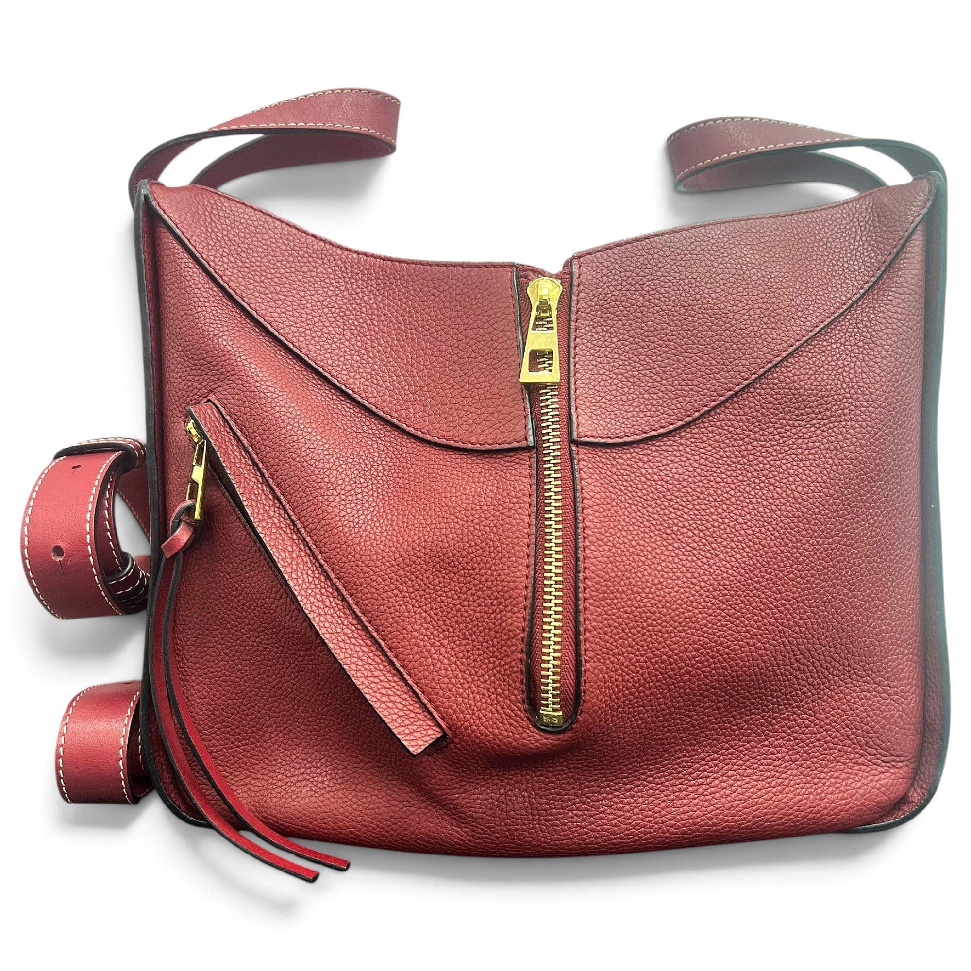 Hammock leather handbag