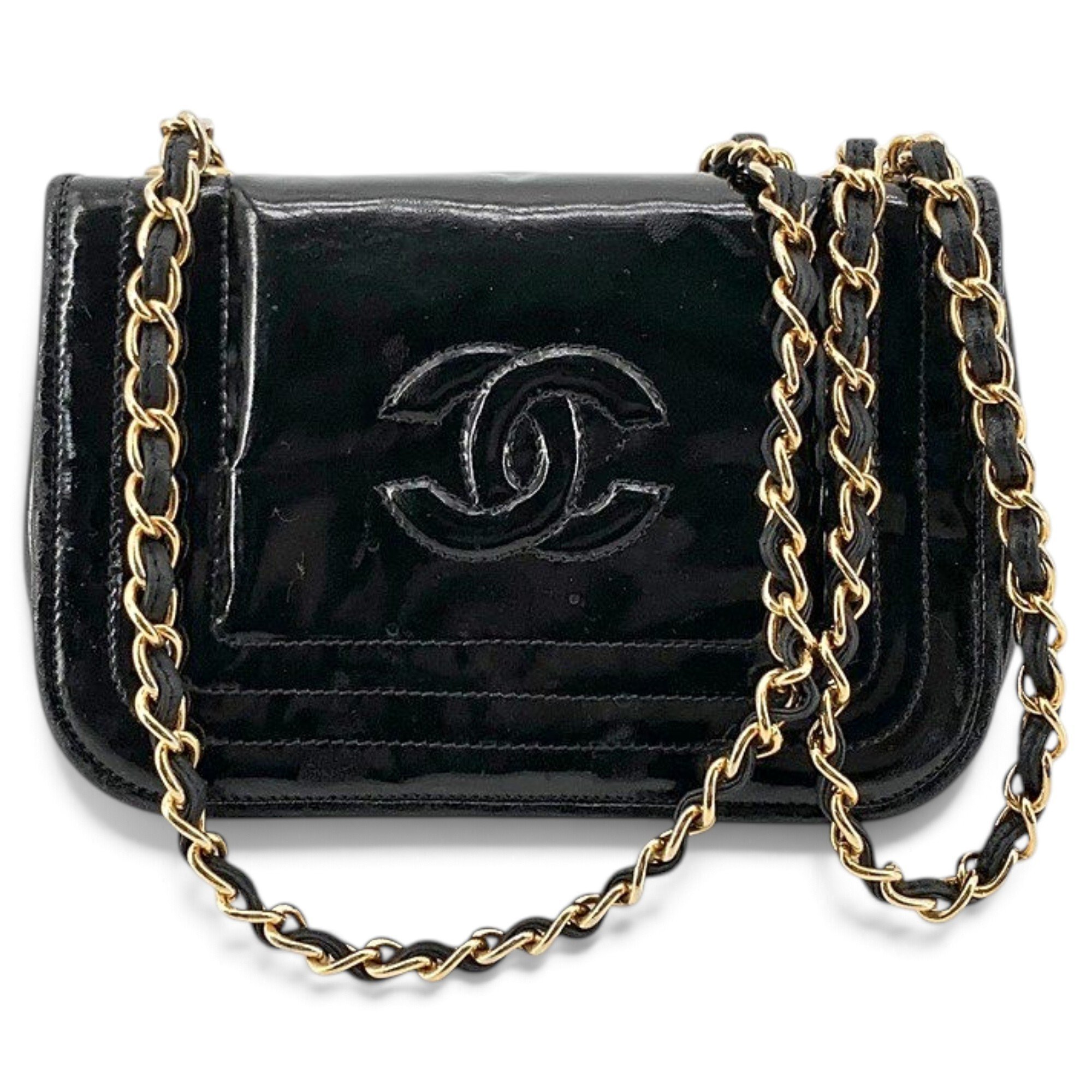 Patent leather crossbody bag