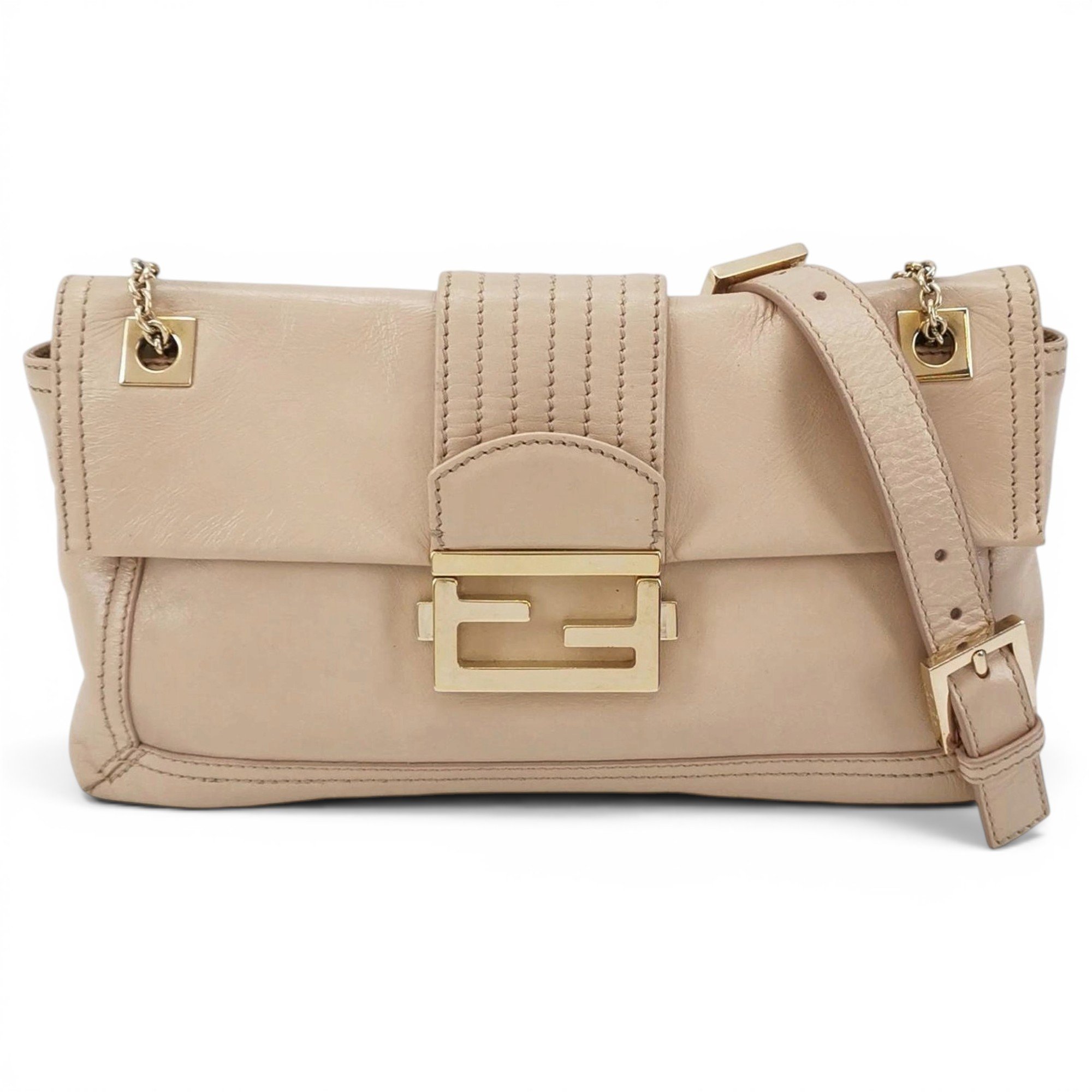 Baguette leather handbag