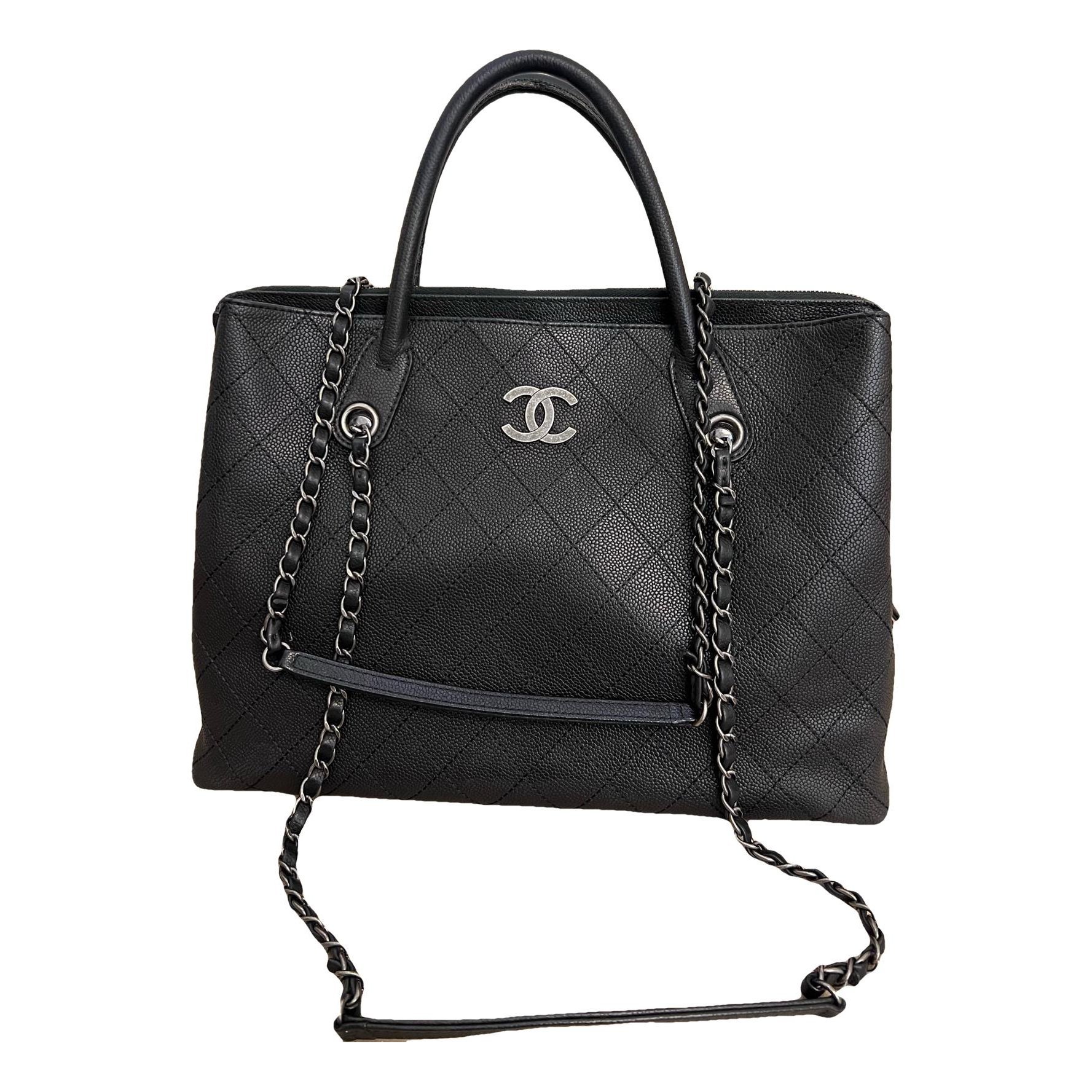 Leather tote