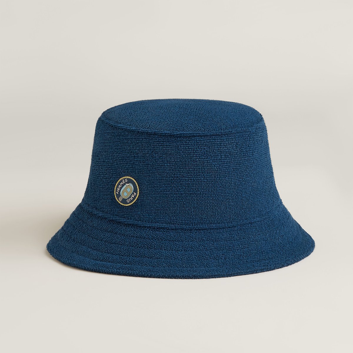 Hermès Harper58 Cotton Bucket Hat Hermes Blanc Harper Emile Bucket Hat | Jadore Couture main image 4