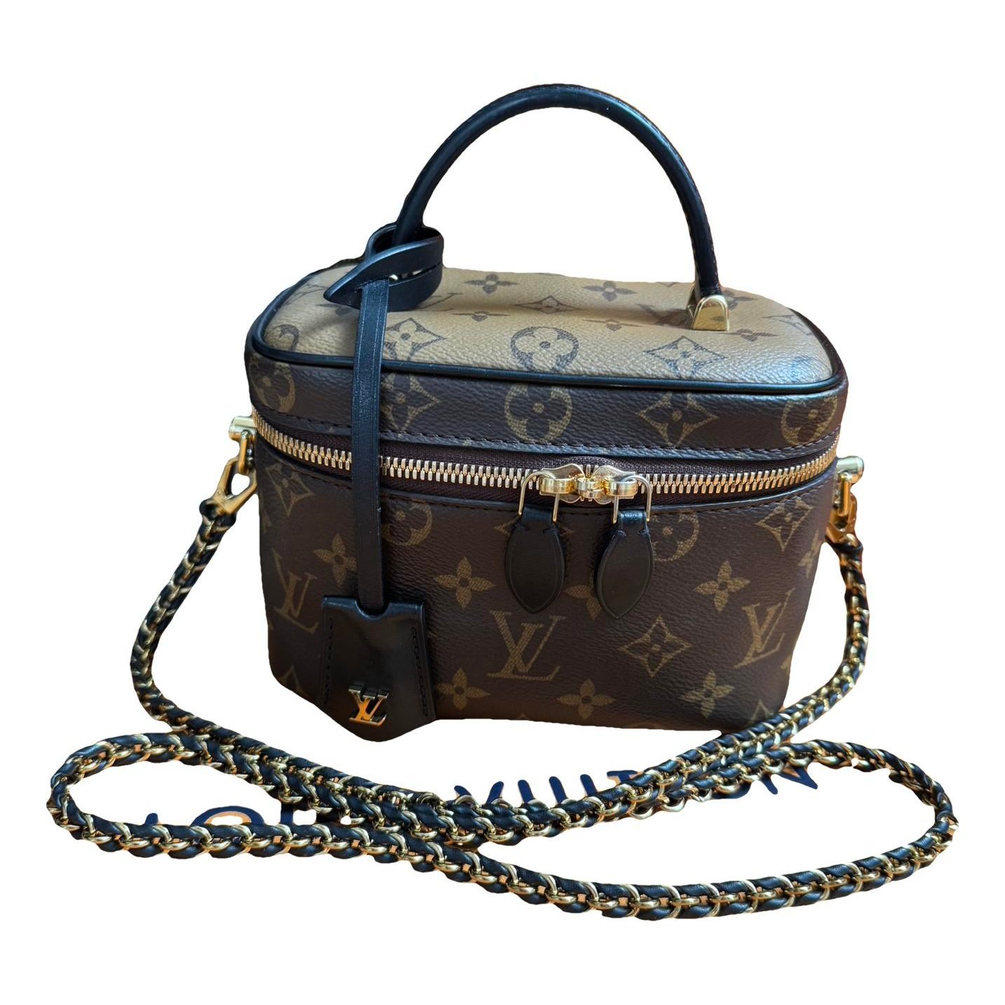 Vanity leather crossbody bag