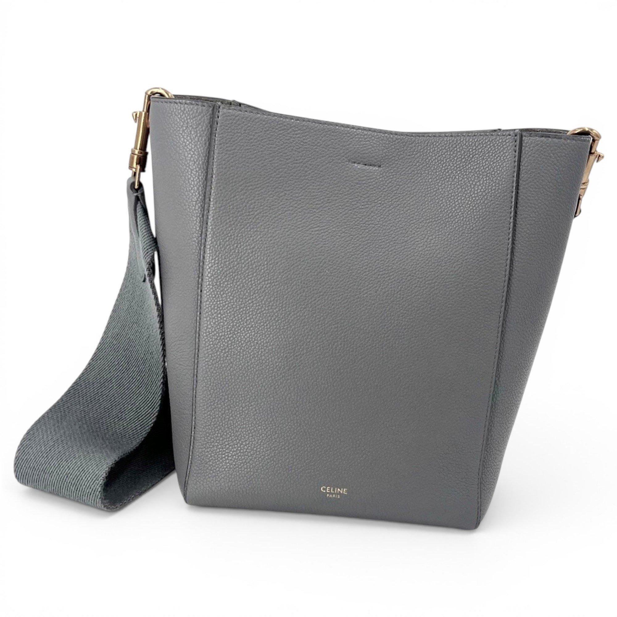 Seau Sangle leather handbag