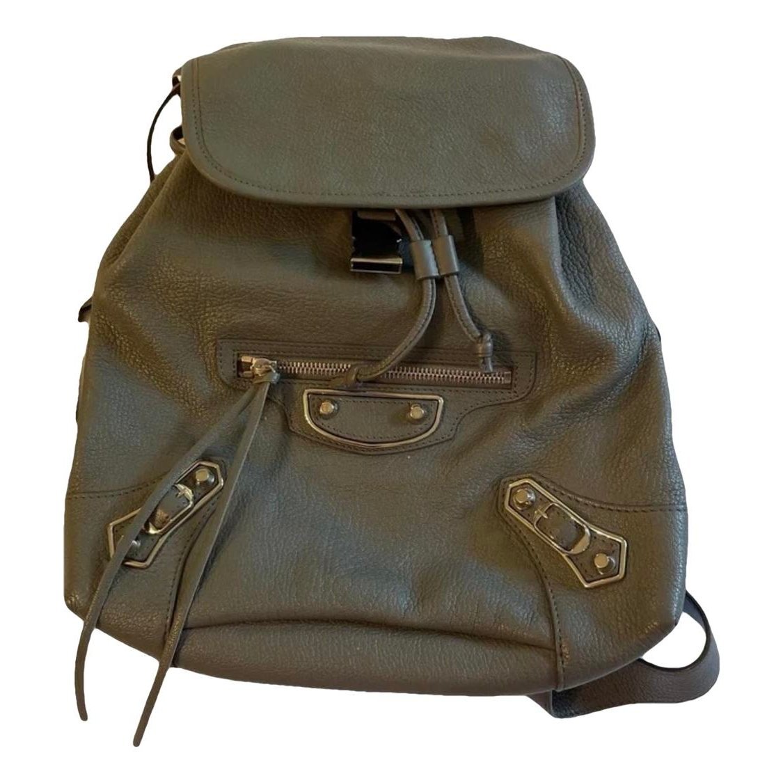 Leather backpack