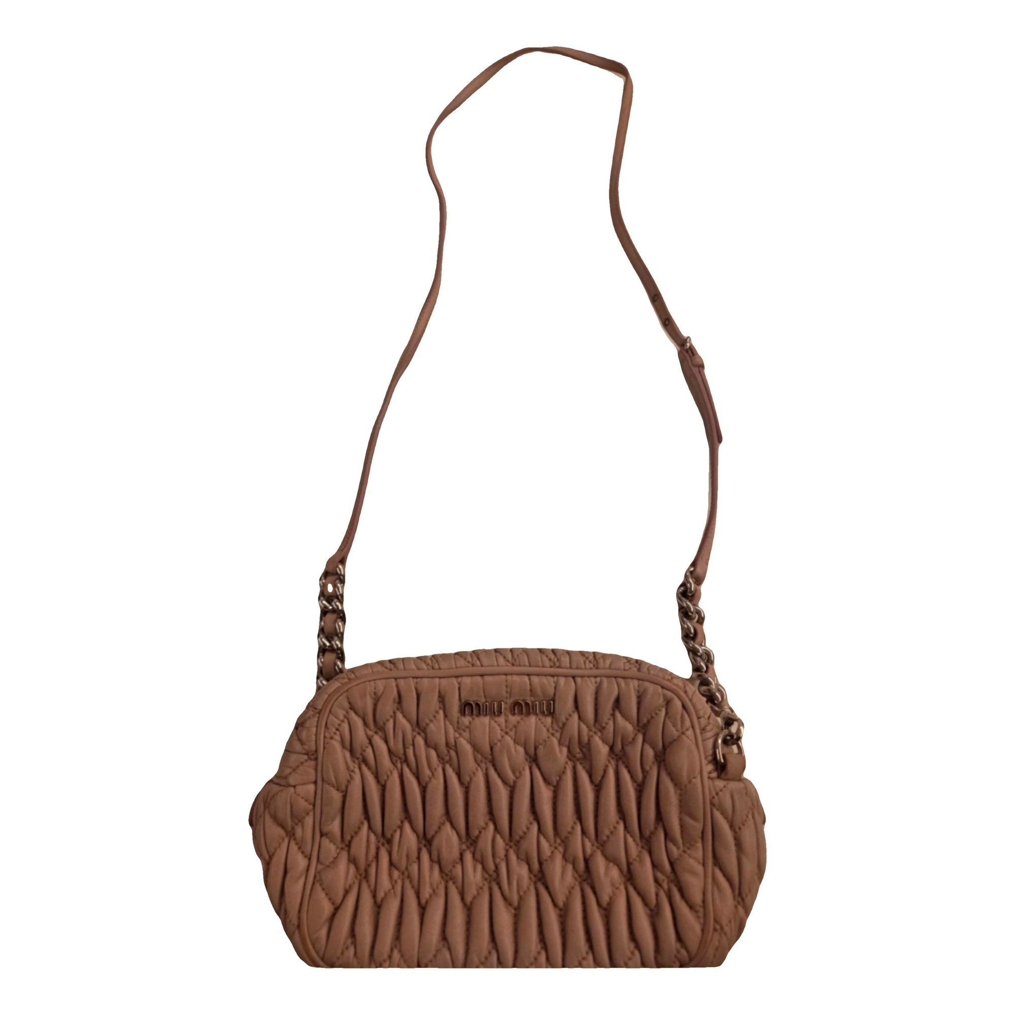 Matelassé leather crossbody bag