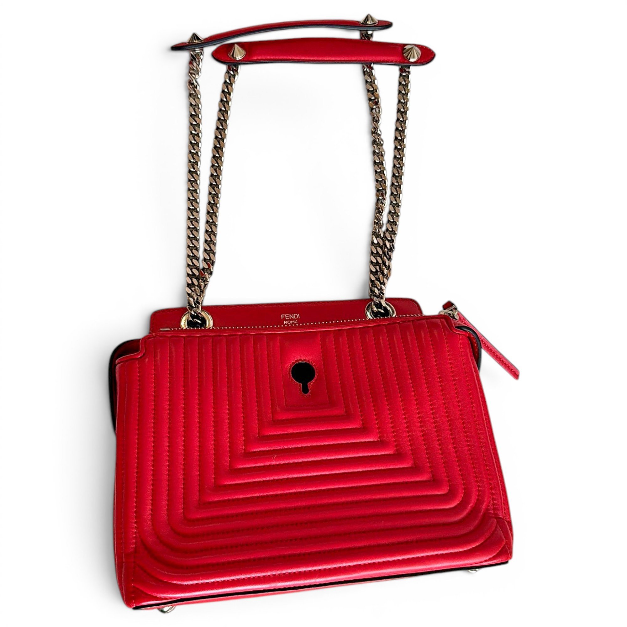 Dot Com leather handbag