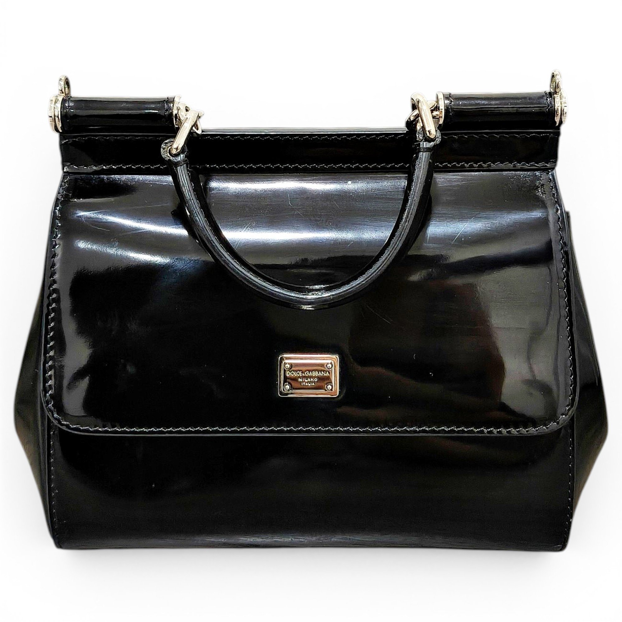Sicily patent leather crossbody bag