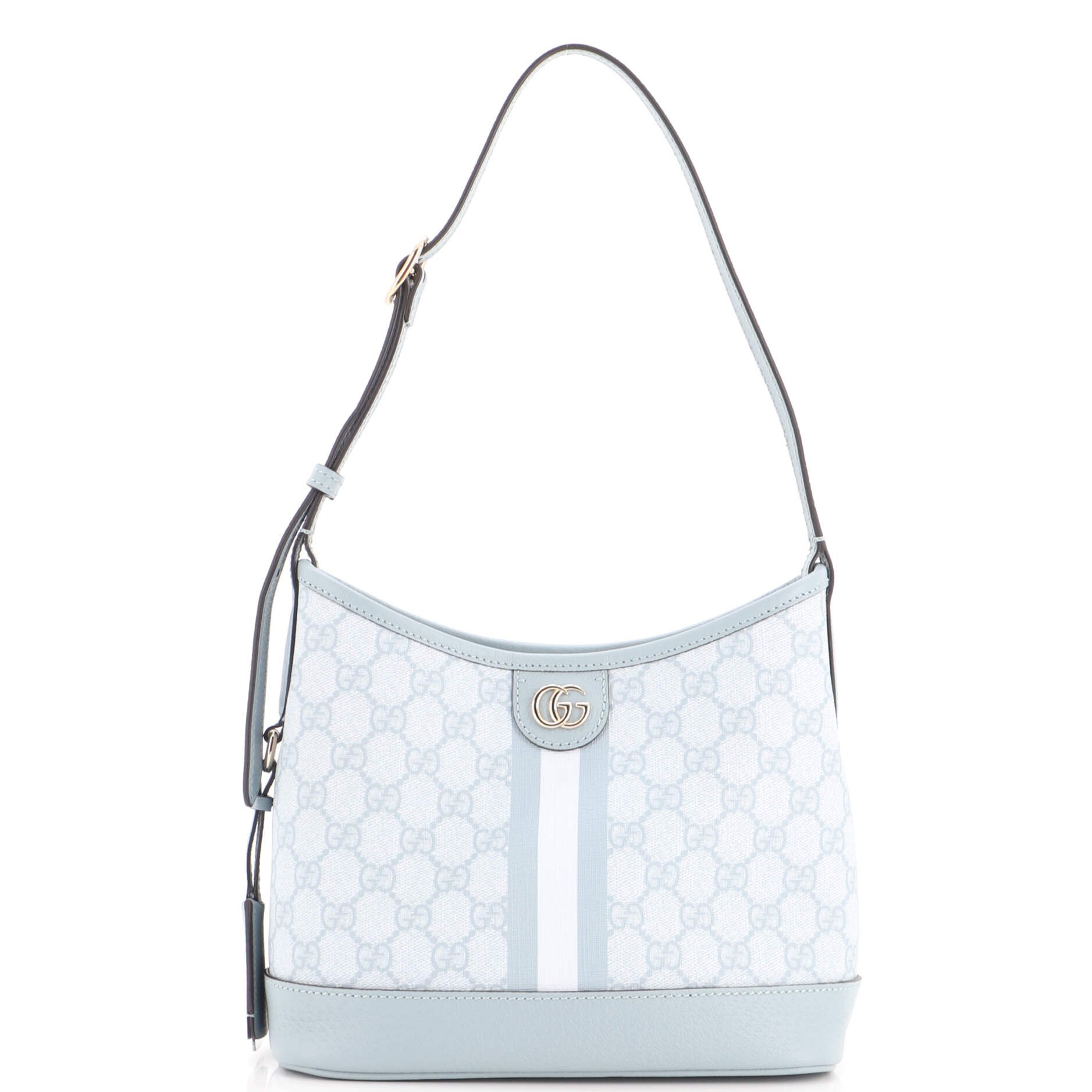 Ophidia Open Bucket Bag GG Coated Canvas with Leather Small