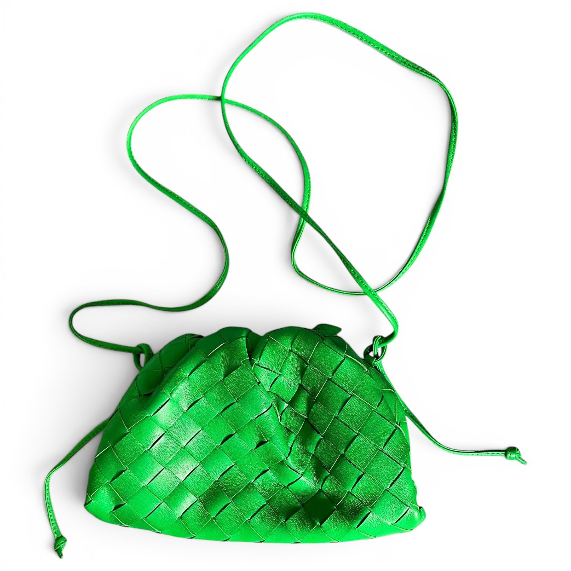 Pouch leather crossbody bag