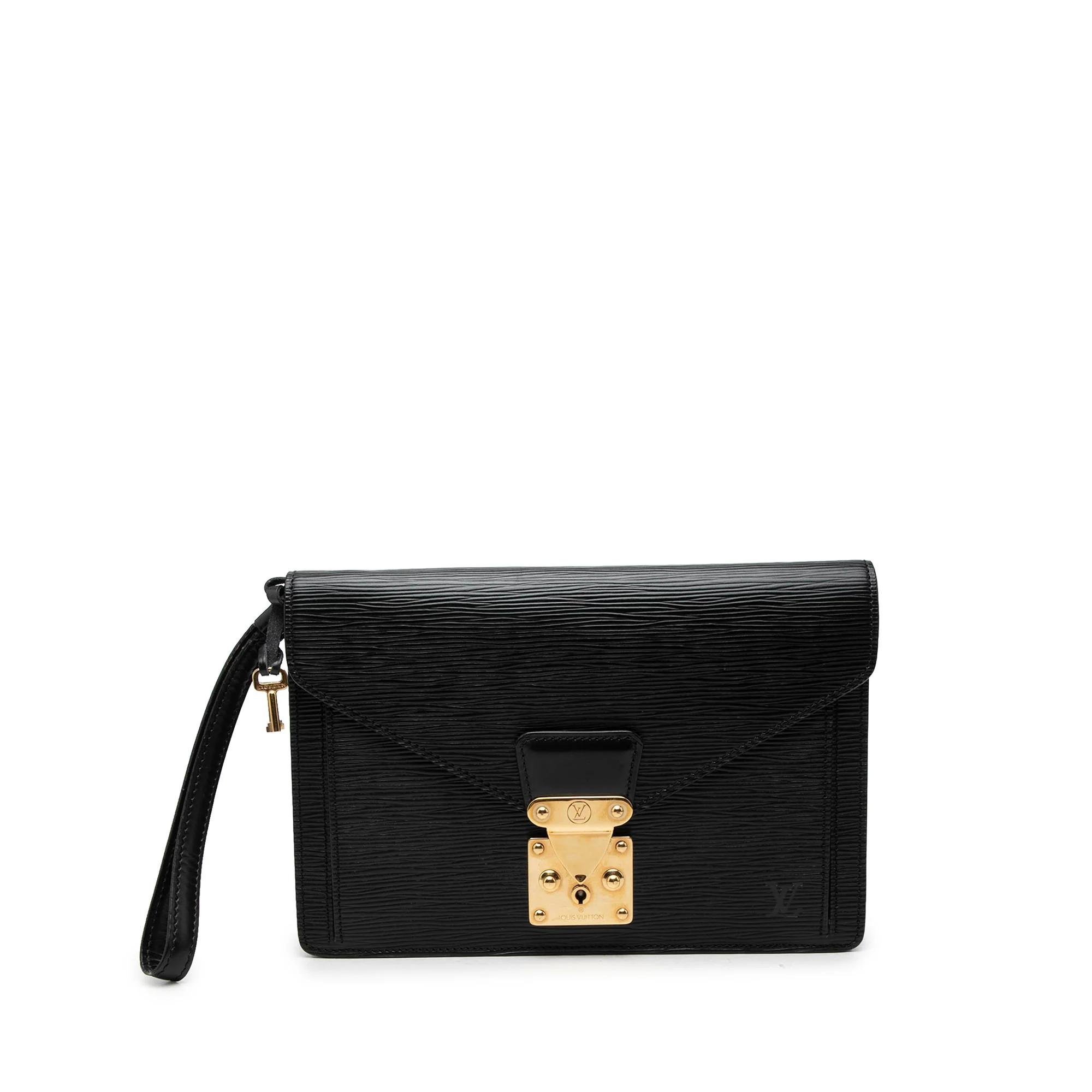 Sellier leather clutch bag