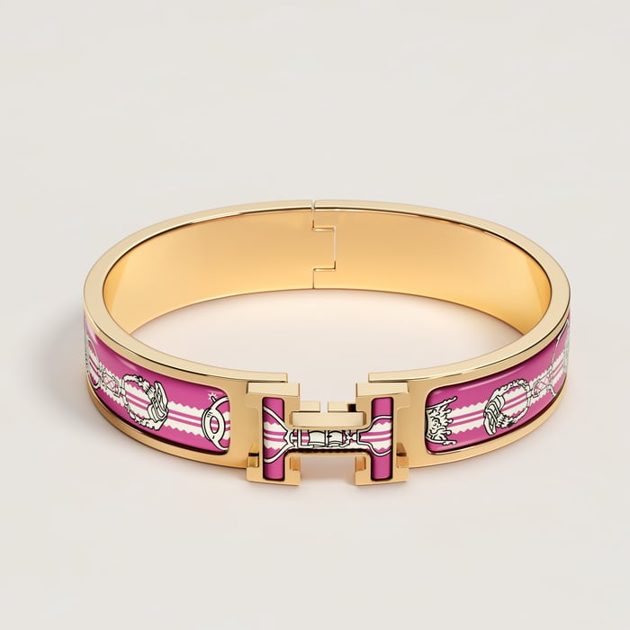 Crépuscule Violet Clic H Etriers Bracelet