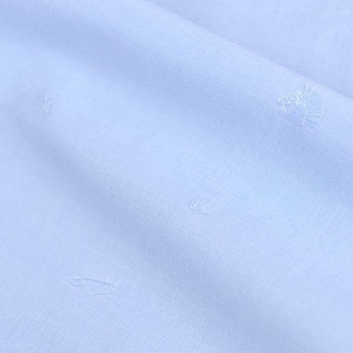 Bleu Pâle "Cheval Punk Jacquard" Fitted Shirt