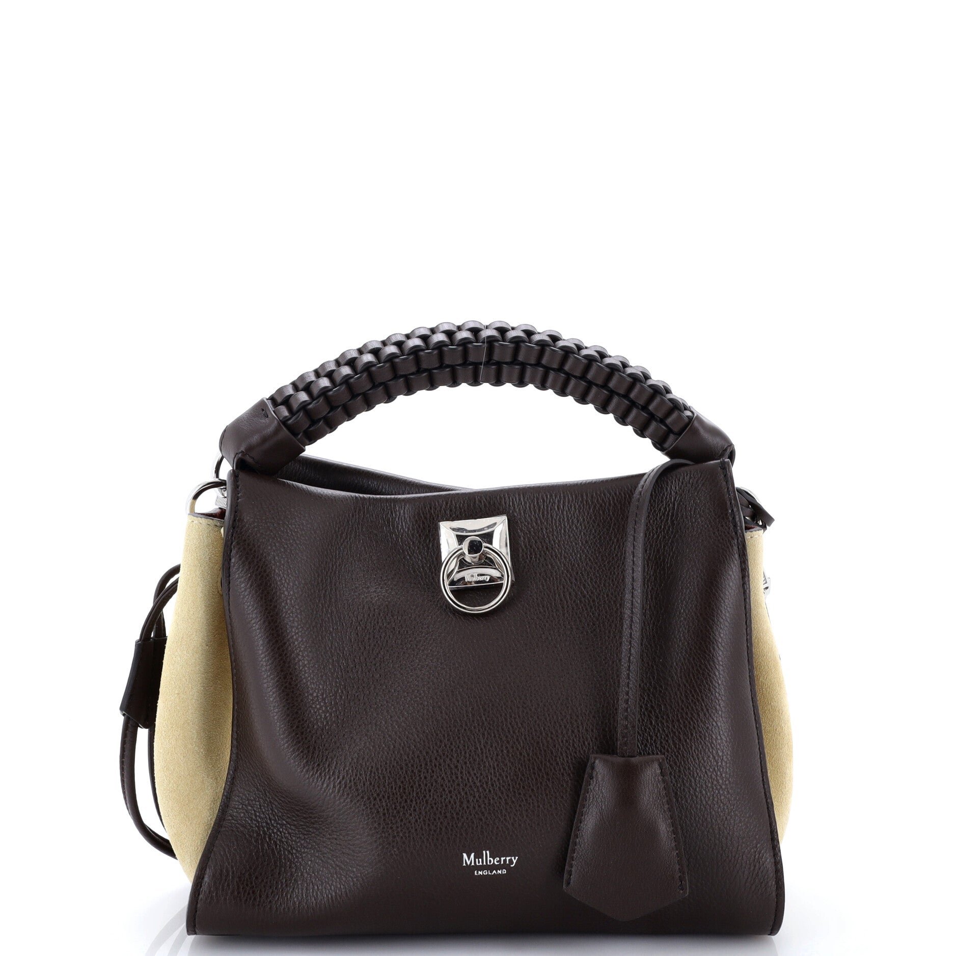 Iris Shoulder Bag Leather with Braided Detail Small