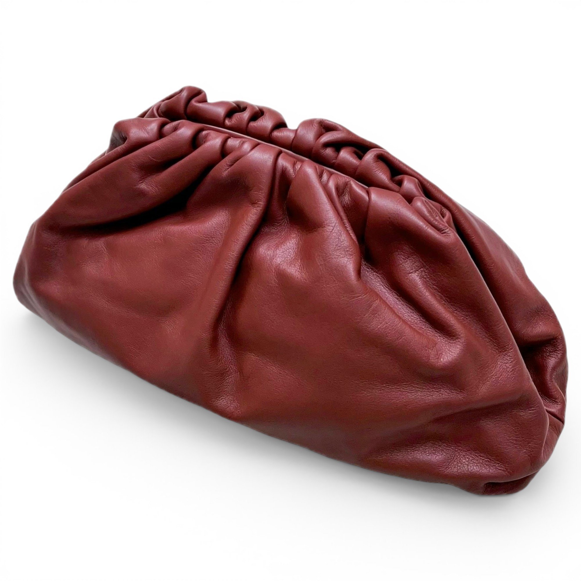 Pouch leather handbag