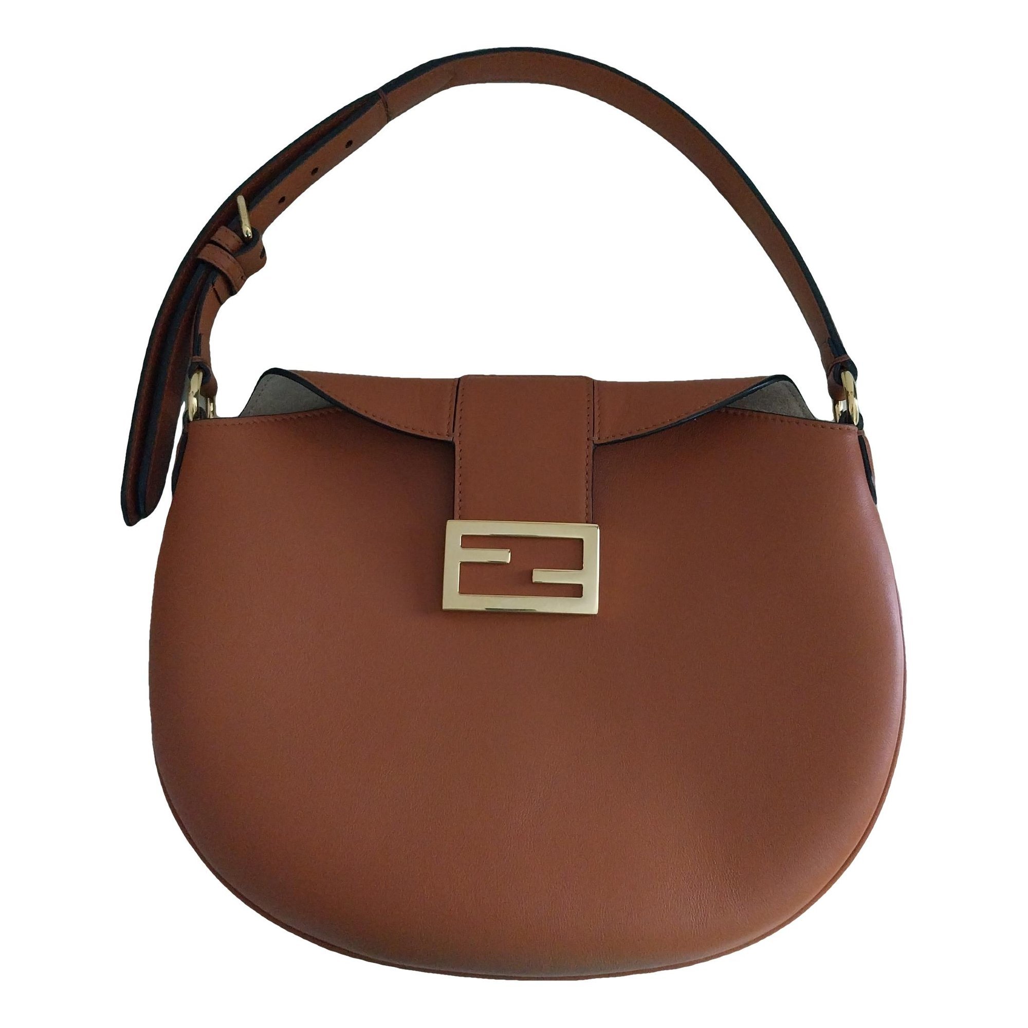 Croissant leather handbag