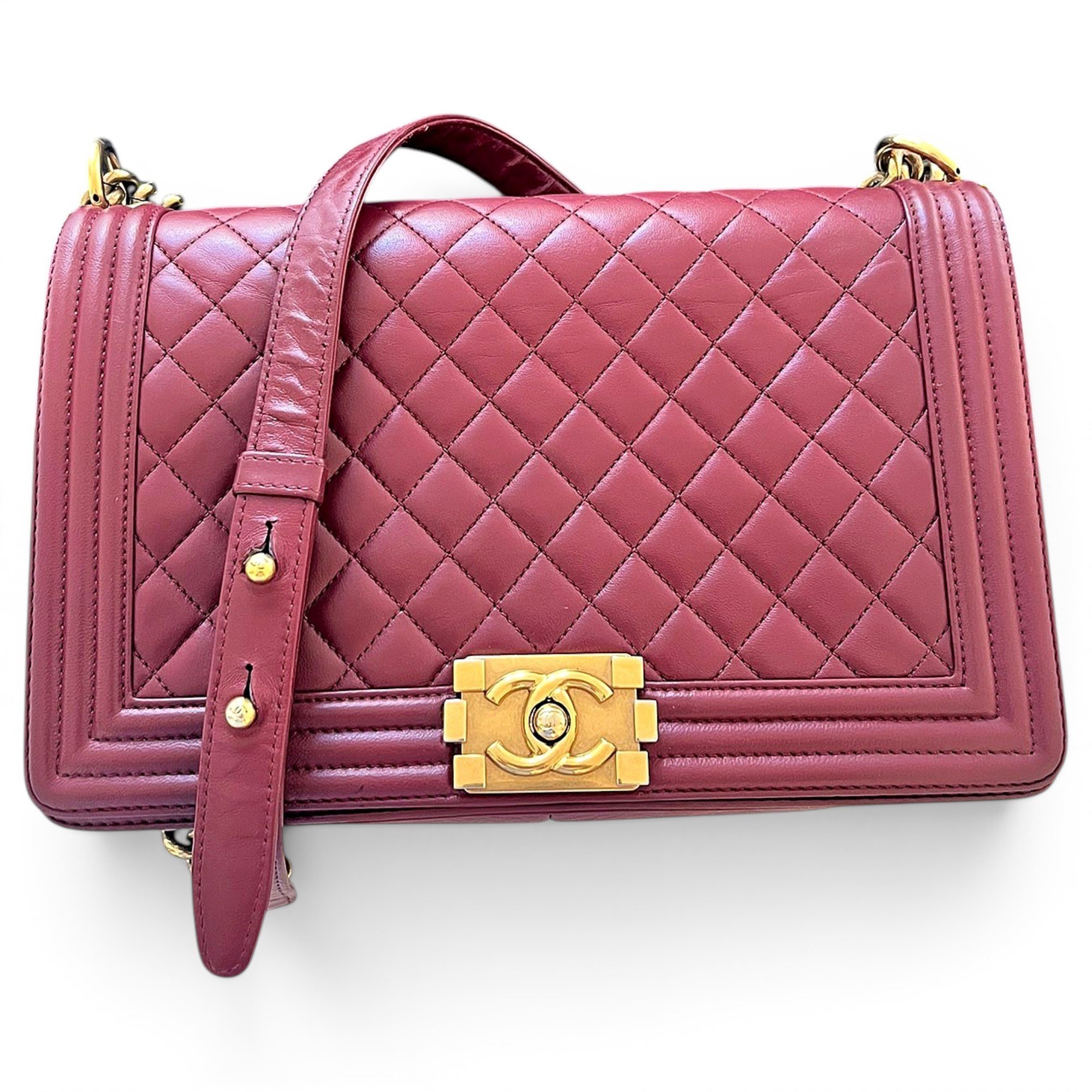 Boy leather crossbody bag