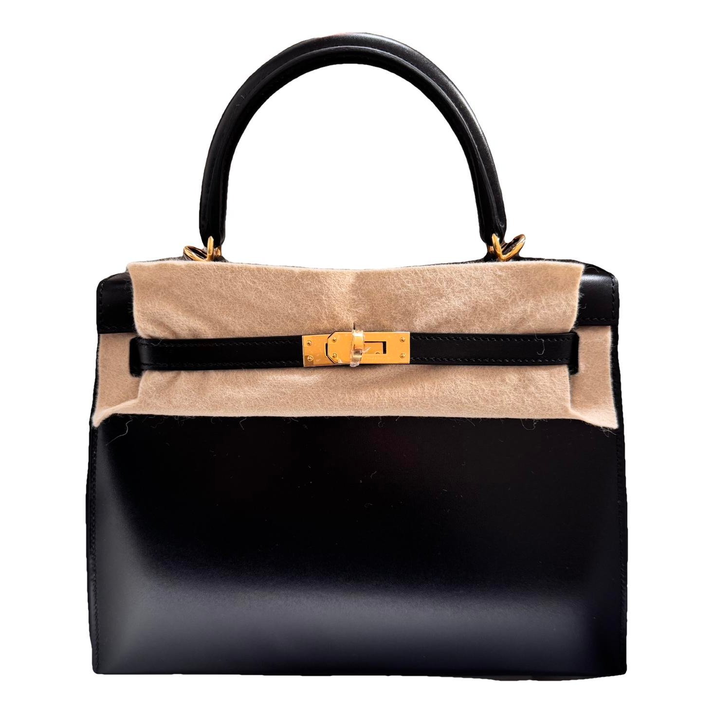 Hermes Kelly 25 Handbag Black