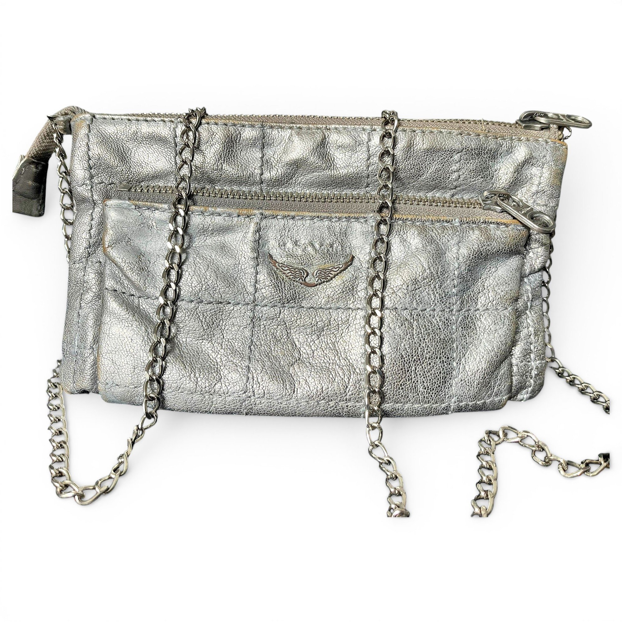 Rock leather crossbody bag