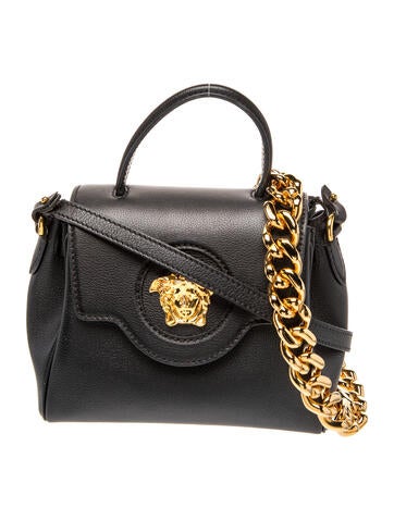 Versace Chain-Link Top Handle Bag