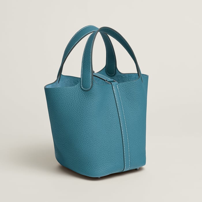 New Bleu Jean Picotin Lock 18 Bag