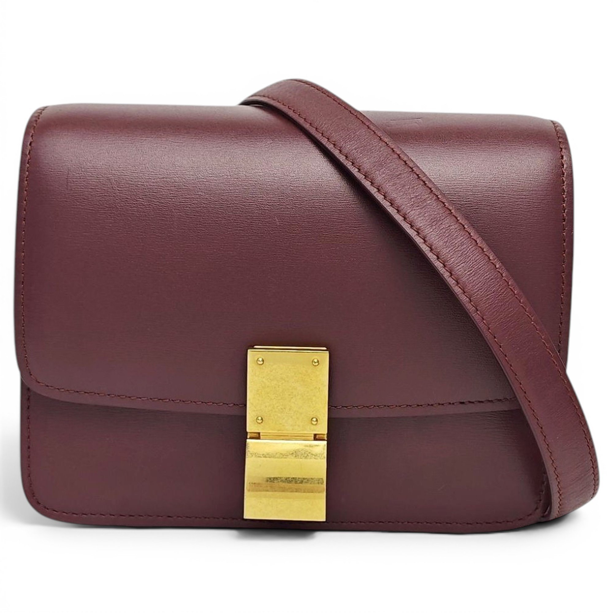 Classic leather crossbody bag