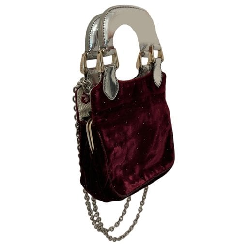 Velvet handbag