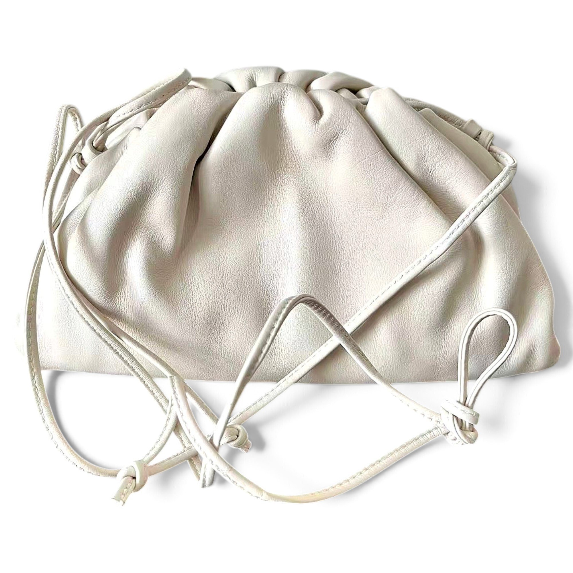 Pouch leather crossbody bag