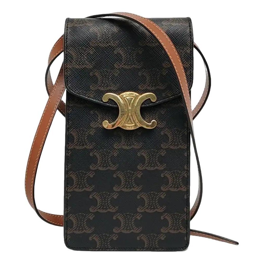 Triomphe leather crossbody bag