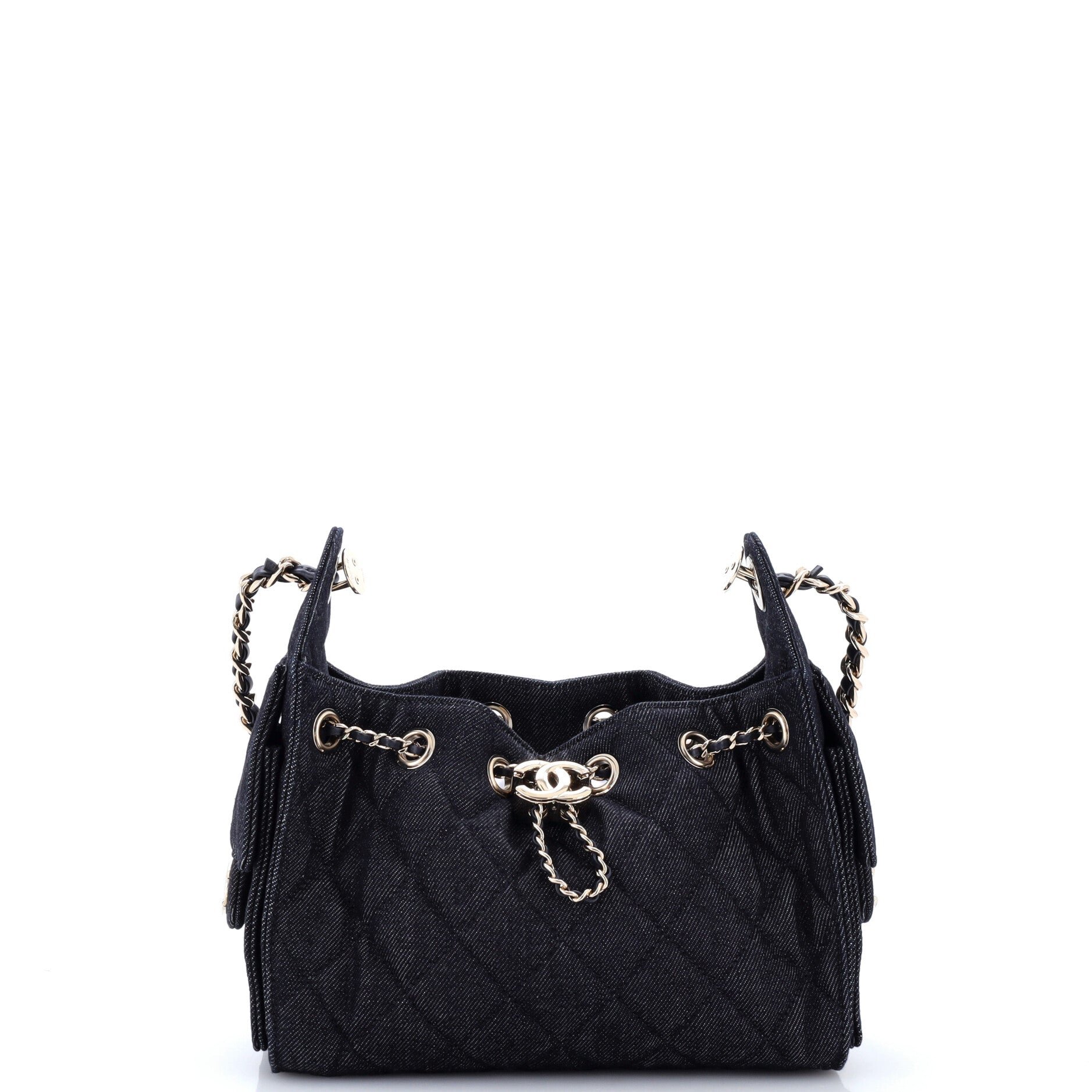 25 Hobo Bag Quilted Denim Mini