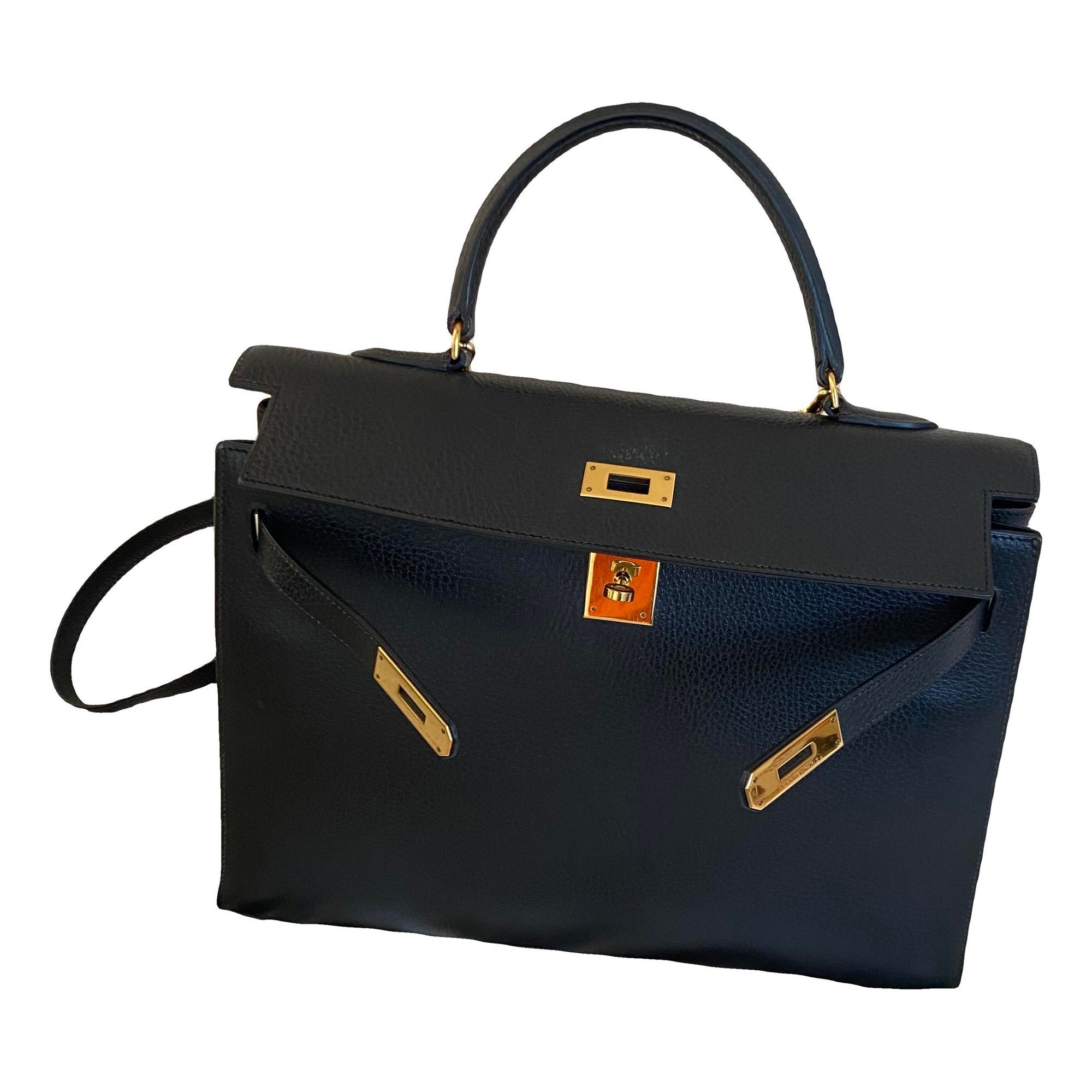 Hermes Kelly 35 Handbag Ardennes Leather