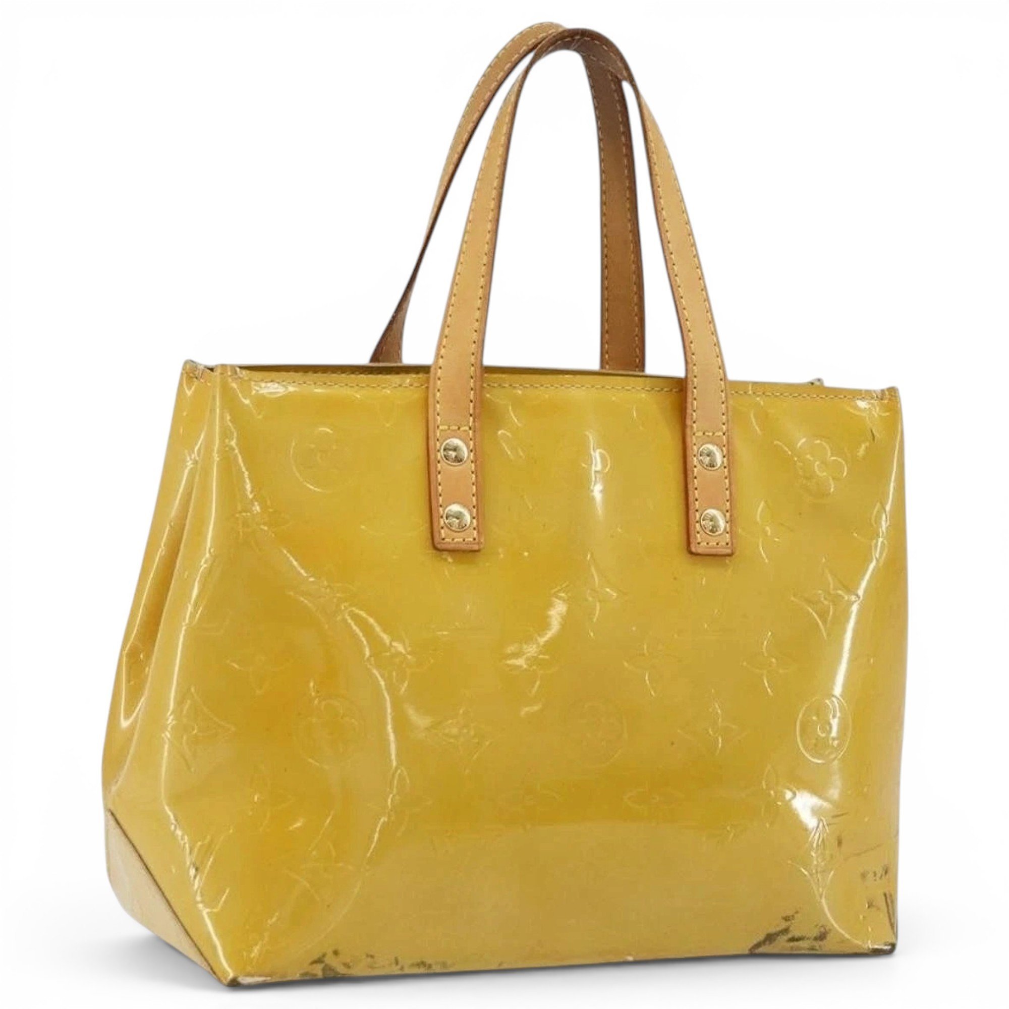 Patent leather handbag