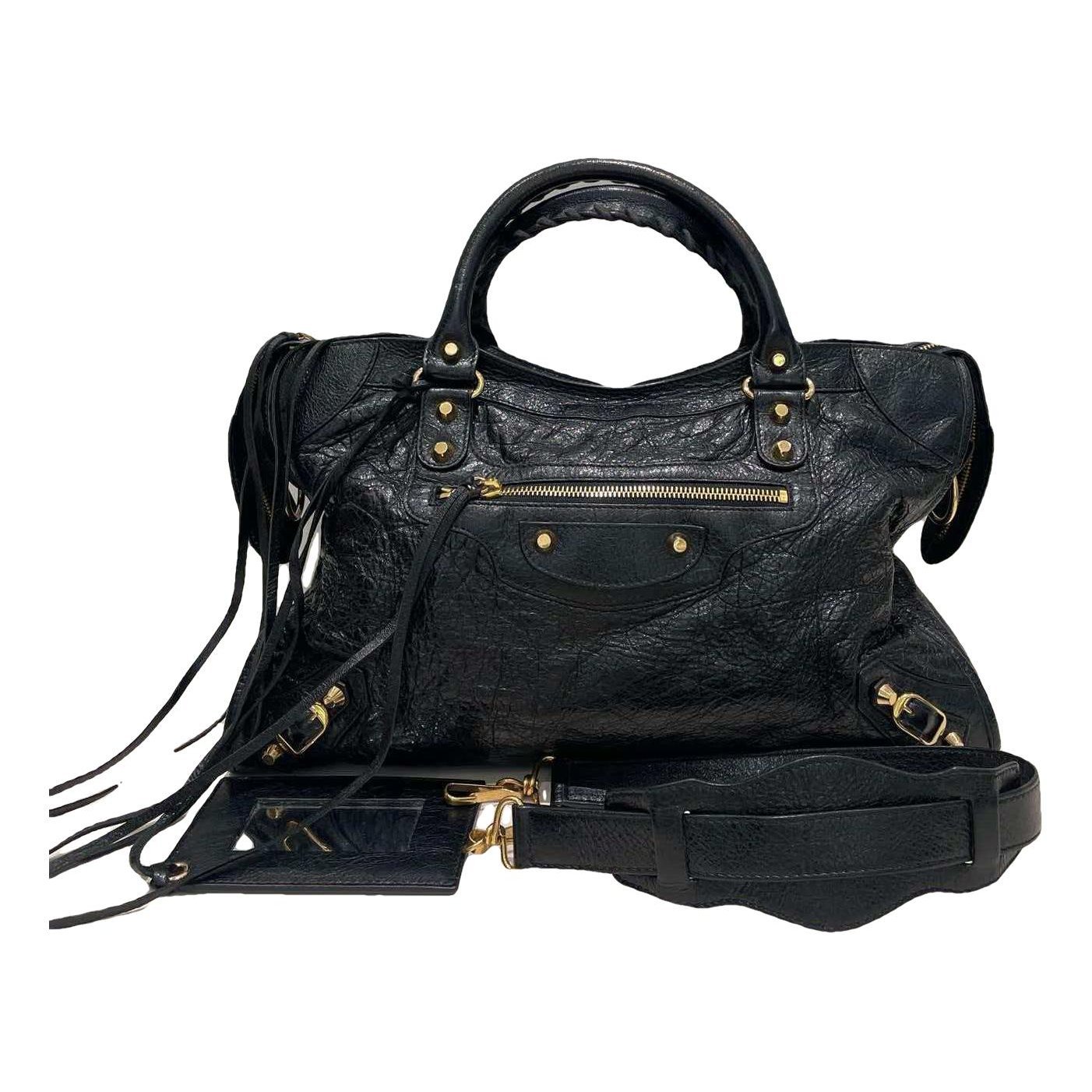 City leather bag