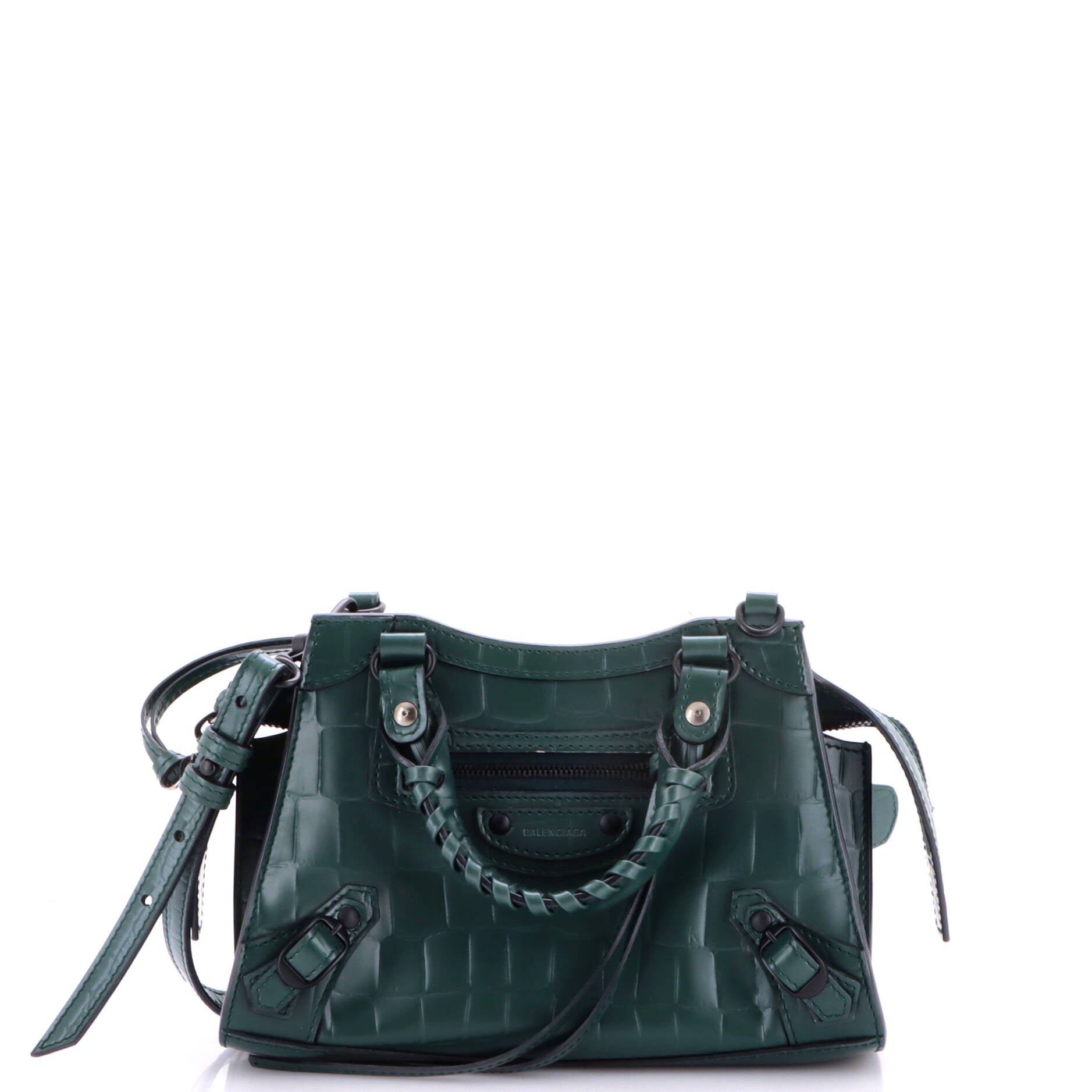 Neo Classic City Bag Crocodile Embossed Leather Mini