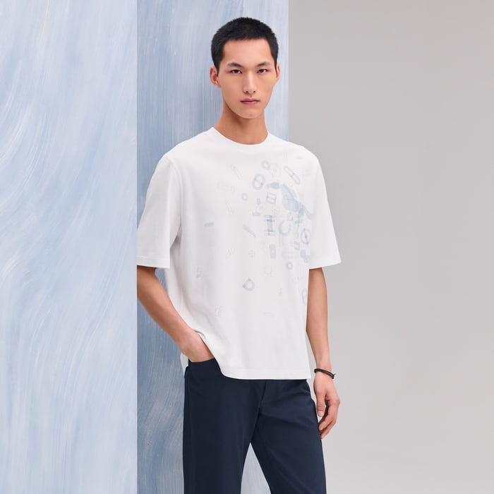 Blanc "Fragments Equestres" T-shirt