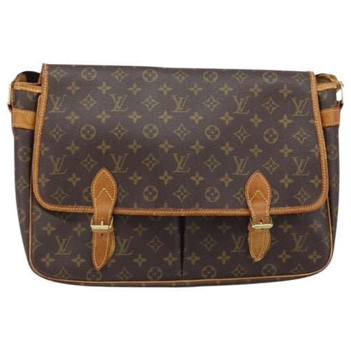 Gibeciere leather handbag