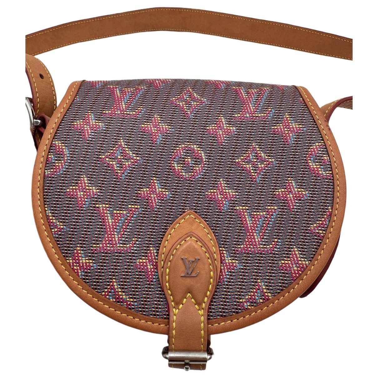 Tambourin leather handbag