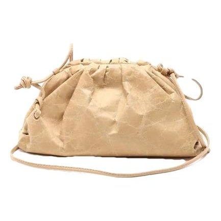 Pouch leather clutch bag