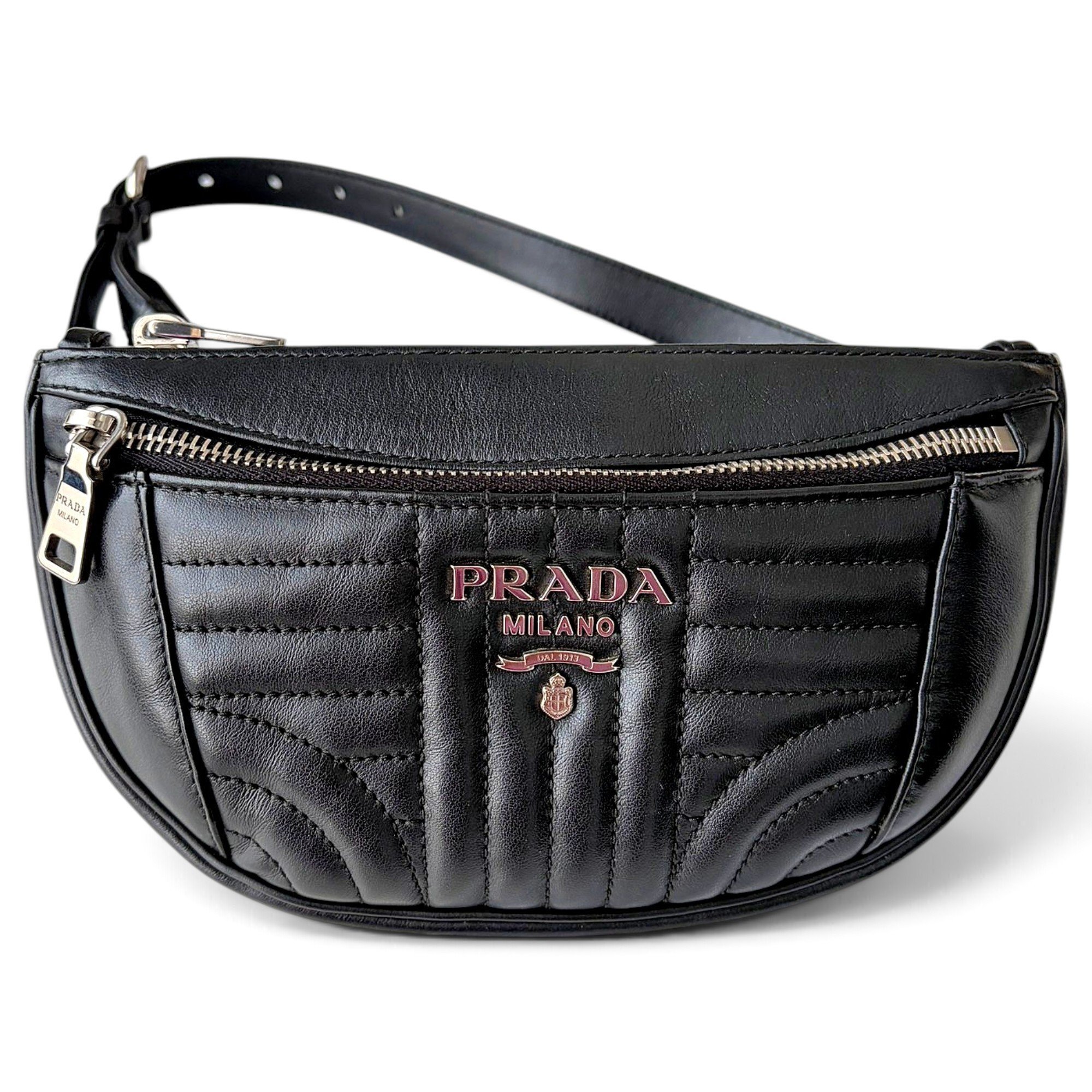 Diagramme leather clutch bag