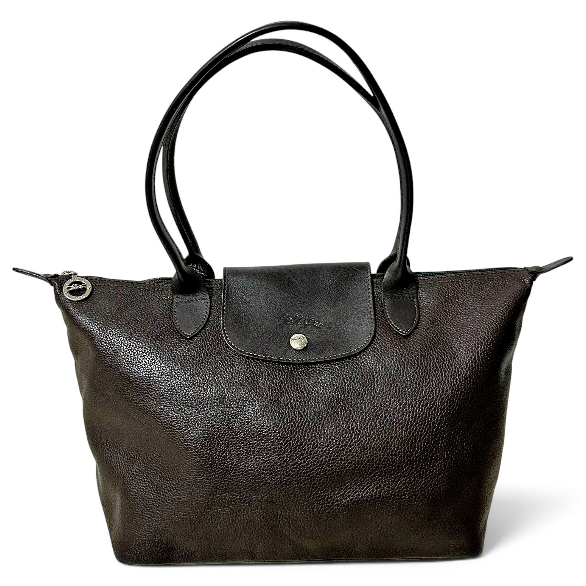 Pliage leather tote